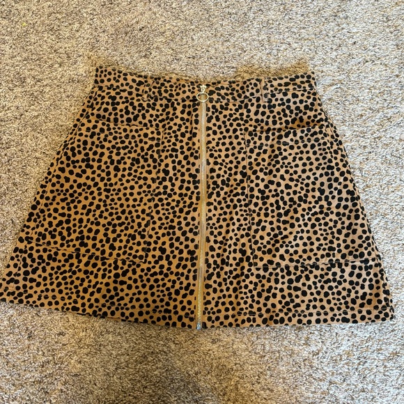 Monki Dresses & Skirts - ASOS monki leopard dot zip up skirt